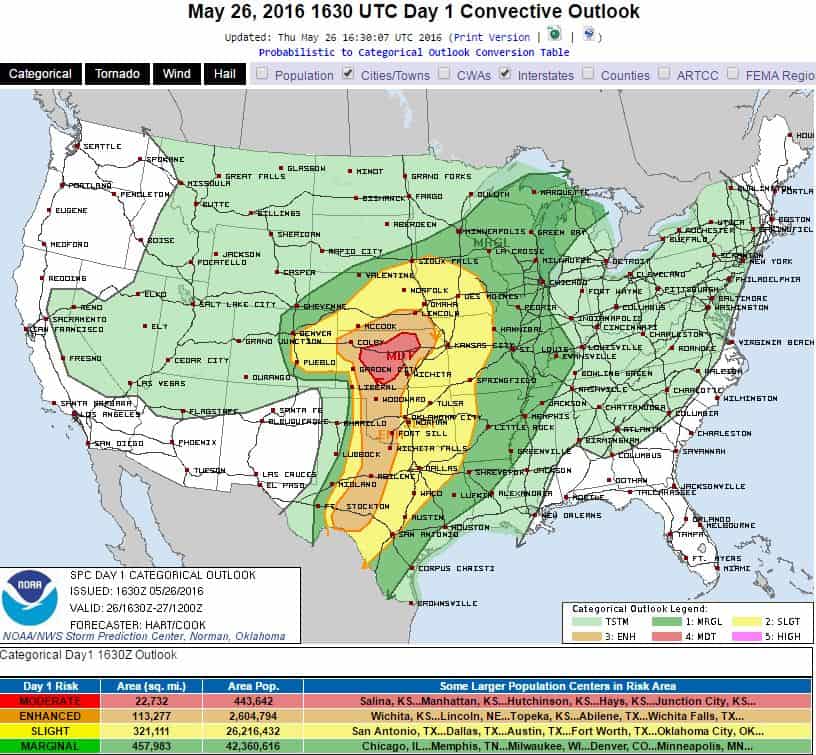 Severe Weather Outlook and Memorial Day Weekend