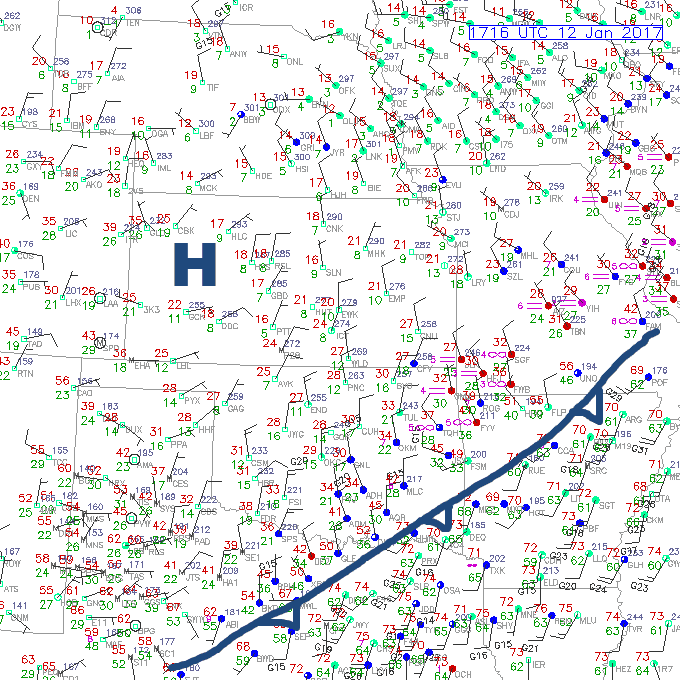 First front today. Models underestimated the cold air with it.
