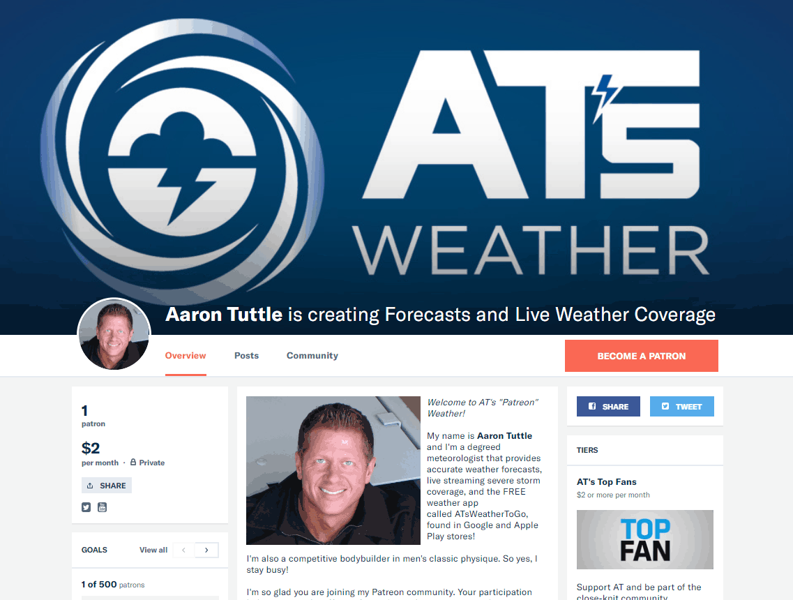 AT’s Weather is now on Patreon