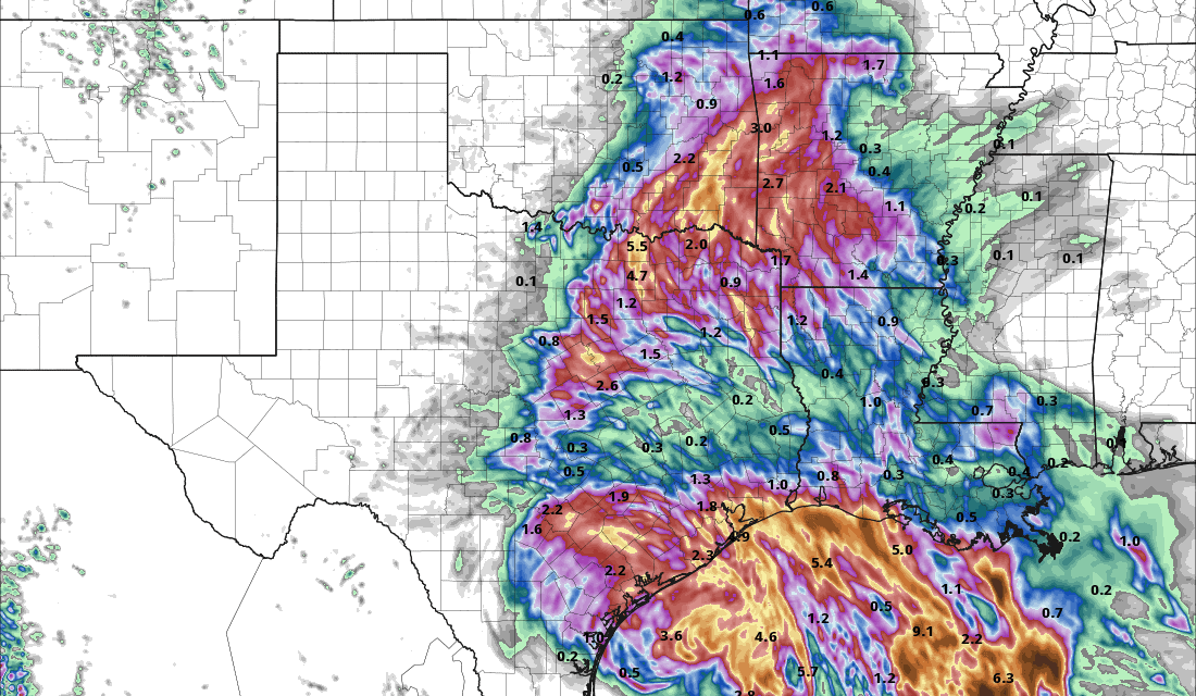 Beta Brings Rain to Oklahoma