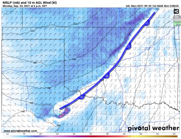 Strong Cold Front Now but More Heat Later