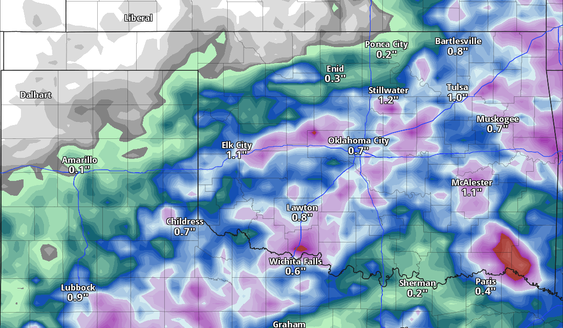 Rain Returns with a Temperature See-Saw